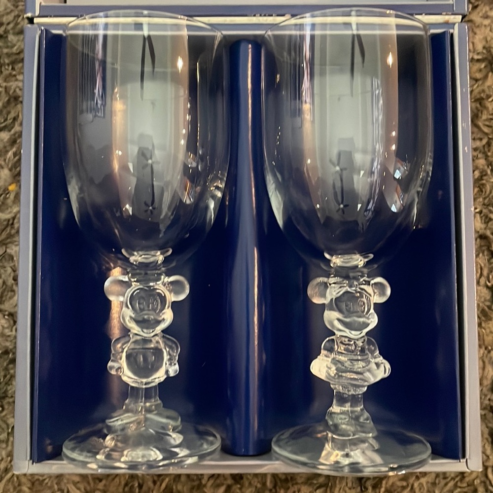 Mickey and Minnie Pair Glass Set